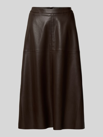 Betty Barclay Spódnica midi z imitacji skóry model ‘August’ Ciemnobrązowy 2
