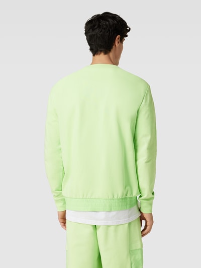 EA7 Emporio Armani Sweatshirt mit Label-Applikation Neon Gruen 5