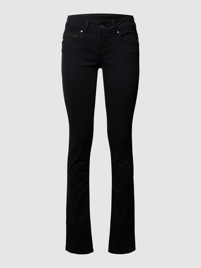 Pepe Jeans Jeansy barwione o kroju slim fit z 5 kieszeniami Czarny 2