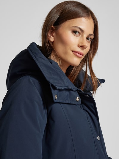 IQ Studio Parka met capuchon van echt donsmateriaal, model 'ENNEA' Marineblauw - 3