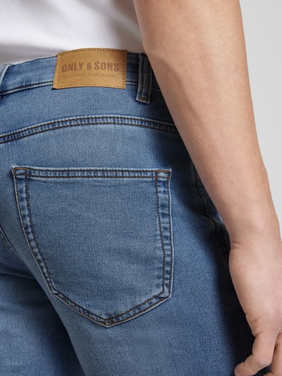 Only & Sons Korte jeans in effen design Blauw - 3