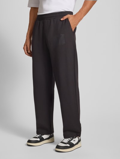 CARLO COLUCCI Wide Fit Sweatpants mit Logo-Print Black 4