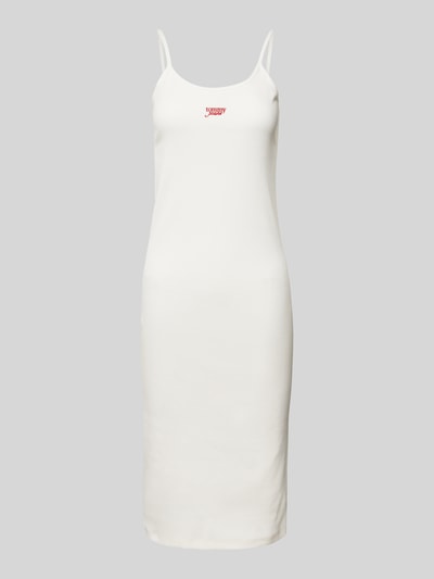 Tommy Jeans Midikleid in Ripp-Optik Offwhite 2