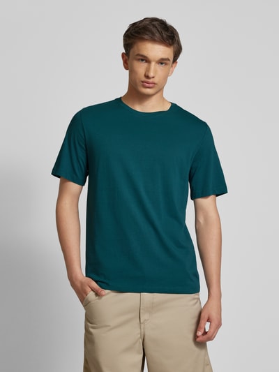 Jack & Jones T-shirt met labeldetail, model 'ORGANIC' Petrol - 4
