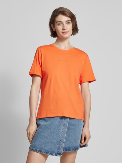 MSCH Copenhagen T-Shirt mit Rundhalsausschnitt Modell 'Terina' Orange 4