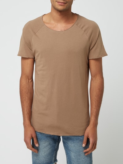 REVIEW T-shirt van biologisch katoen  Taupe - 4