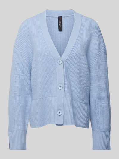 Marc Cain Wollcardigan mit V-Ausschnitt Hellblau 2