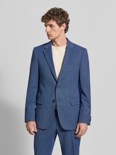 BOSS Regular Fit Anzugsakko aus Schurwoll-Mix Modell 'JASPER' Bleu Melange 4