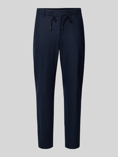 BOSS Tapered Stoffhose mit Woll-Anteil Modell 'PERIN' Blau 2