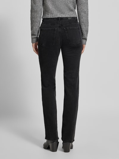 VERO MODA Wide leg jeans van katoenmix, model 'TESSA' Zwart - 5