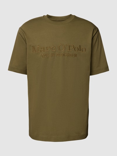 Marc O'Polo T-Shirt mit Label-Stitching Oliv 2