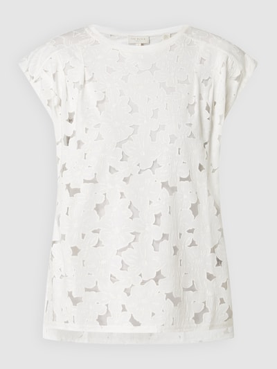 Ted Baker Blousetop met etskanteffect, model 'Ericah'  Wit - 2