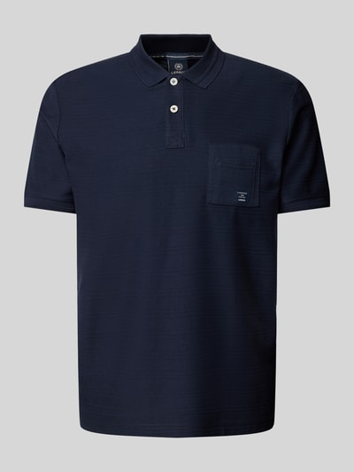 Lerros Poloshirt met labelpatch Marineblauw - 2