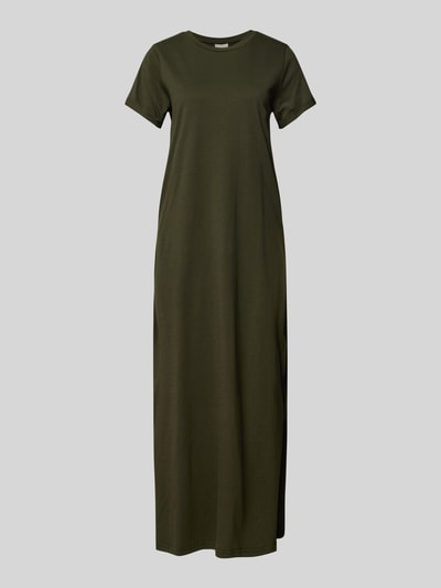 Kaffe Sukienka midi w jednolitym kolorze model ‘celina’ Oliwkowy 2