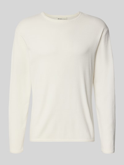 Tom Tailor Denim Regular Fit Strickpullover aus reiner Baumwolle Offwhite 2