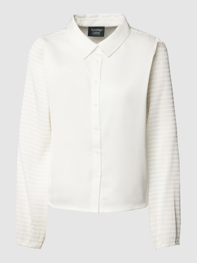 Another Label Overhemdblouse met structuurmotief, model 'Macy' Offwhite - 2