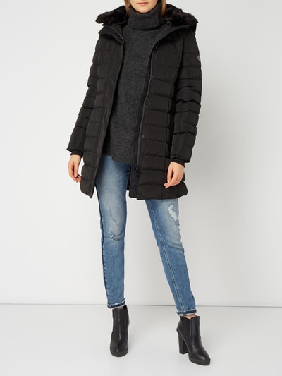 Vero Moda Rollkragen-Pullover mit Raglanärmeln Dunkelgrau Melange 1