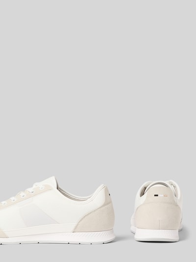 BOSS Sneakersy w niskim kroju z obszyciem ze skóry model 'Nitan' Biały 2