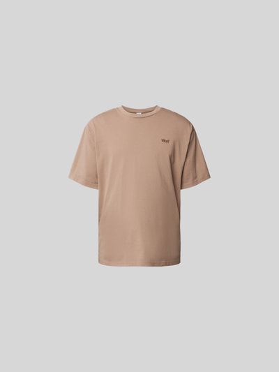 WON HUNDRED T-Shirt mit Label-Stickerei Beige 2