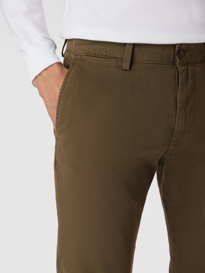 Polo Ralph Lauren Slim stretch fit broek met knoopsluiting, model 'BEDFORD' Olijfgroen - 3