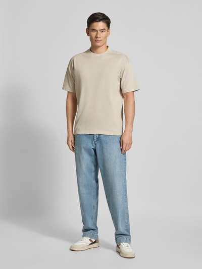 BOSS Orange Comfort Fit T-Shirt aus reiner Baumwolle Beige 1