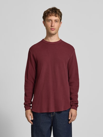 Levi's® Relaxed Fit Langarmshirt aus reiner Baumwolle Bordeaux 4