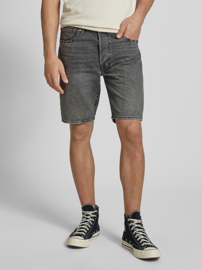 Levi's® Regular Fit Jeansshorts im 5-Pocket-Design Modell '501®ORIGINAL' Anthrazit 4
