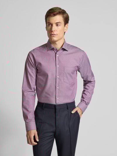 SEIDENSTICKER REGULAR FIT Regular Business-Hemd mit Kentkragen und Brusttasche Rot 4