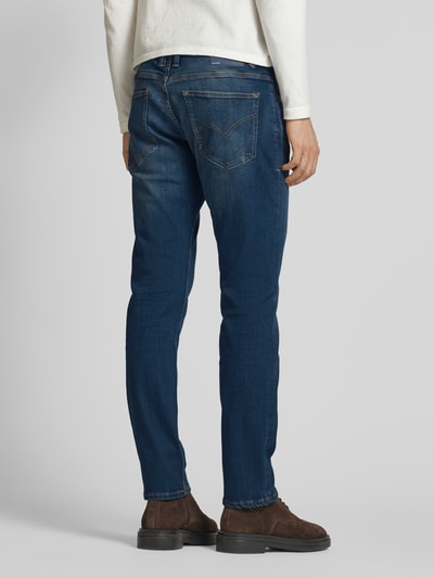 Tom Tailor Denim Straight Fit Jeans aus Baumwoll-Mix Modell 'AEDAN' Dunkelblau 5