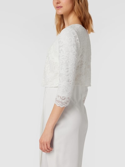 Paradi Brautjacke mit floralen Stickereien Offwhite 5
