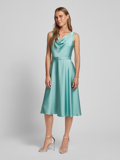 Vera Mont Cocktailkleid mit Wasserfall-Ausschnitt Mint 1