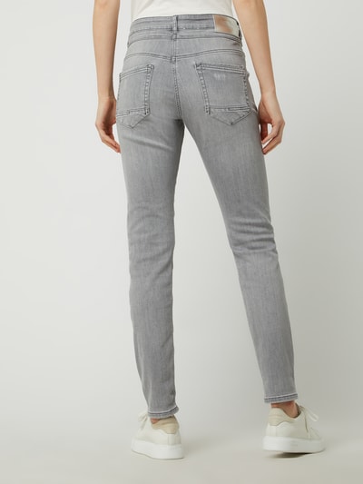 MAC Regular Fit Jeans mit Stretch-Anteil Modell 'Rich' Hellgrau 5