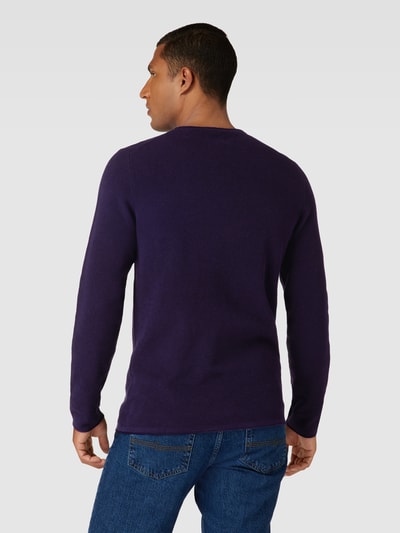 MCNEAL Gebreide pullover met ronde hals Aubergine gemêleerd - 5