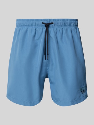 Emporio Armani Badehose mit elastischem Bund Jeansblau 1