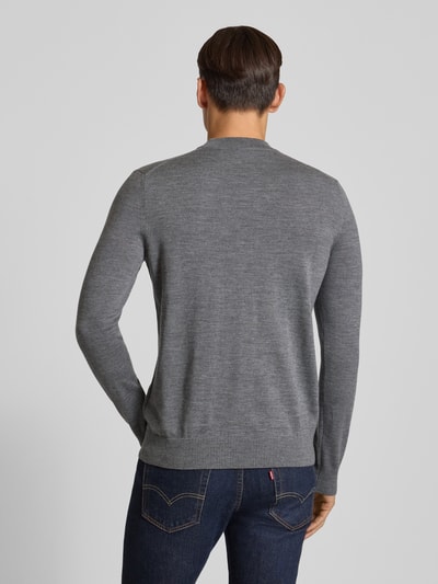 JOOP! Collection Strickpullover aus reiner Wolle Modell 'Davide' Mittelgrau 5