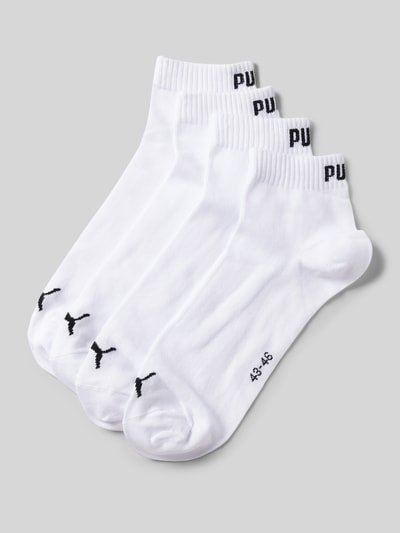 Puma Socken mit Logo-Detail im 4er-Pack Weiss 1