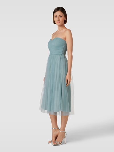 LACE & BEADS Cocktailkleid mit Raffungen Mint 1