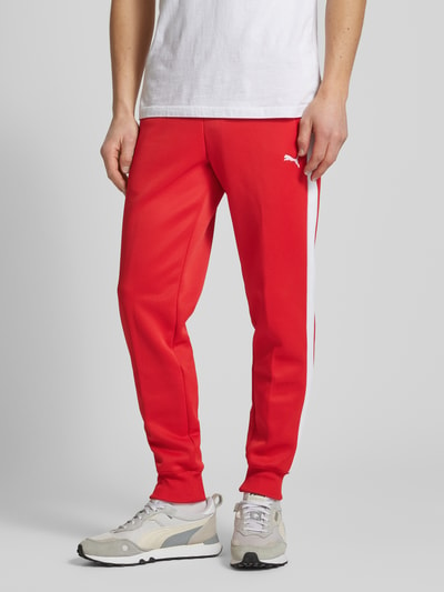 PUMA PERFORMANCE Sweatpants mit Label-Print Rot 4