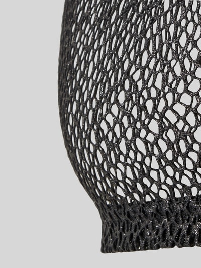 Produktfoto, semitransparente Brassière Modell 'Night Universe' von WOH, schwarzer Material-Mix mit Stretch-Anteil, grobmaschige Textur.