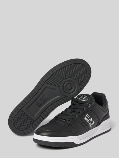 EA7 Emporio Armani Sneakers met labelprint Zwart - 4