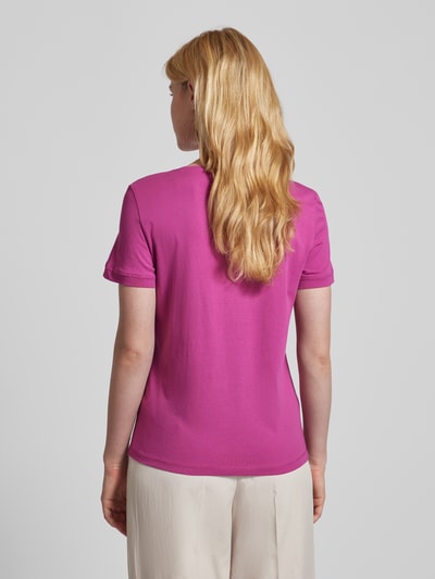 Tom Tailor T-Shirt mit Label-Print Pink 5