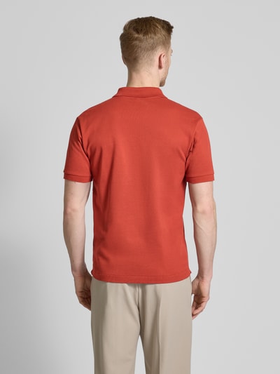 Lacoste Regular fit poloshirt met labelpatch Donkerrood - 2