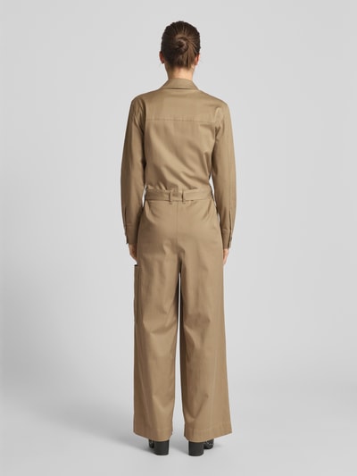 Marc O'Polo Regular fit jumpsuit van lyocellmix Beige - 5