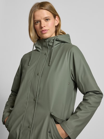 Only Regular Fit Regenjacke mit Kapuze Modell 'SALLY' Oliv 3