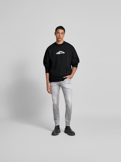 Dsquared2 Sweatshirt mit gerippten Abschlüssen Black 1