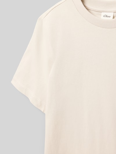 s.Oliver RED LABEL Regular Fit T-Shirt von reiner Baumwolle Ecru 2