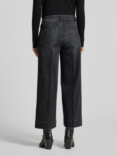 Raffaello Rossi Wide Leg Jeans mit Bundfalten Modell 'MIRU 6/8' Mittelgrau 5