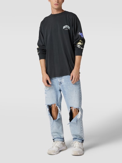 REVIEW Sweatshirt mit Motiv-Prints Schwarz 1
