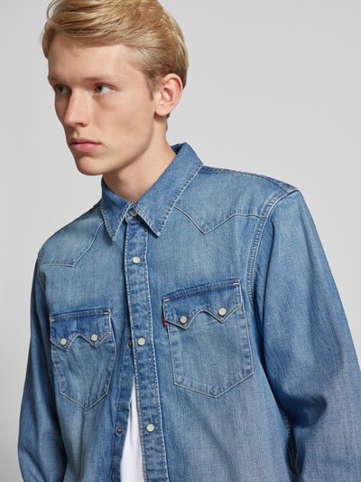 Levi's® Freizeithemd mit Druckknopfleiste Jeansblau 3