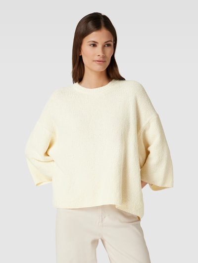 DRYKORN Strickpullover mit Vokuhila-Optik Modell 'NILAY' Ecru 4